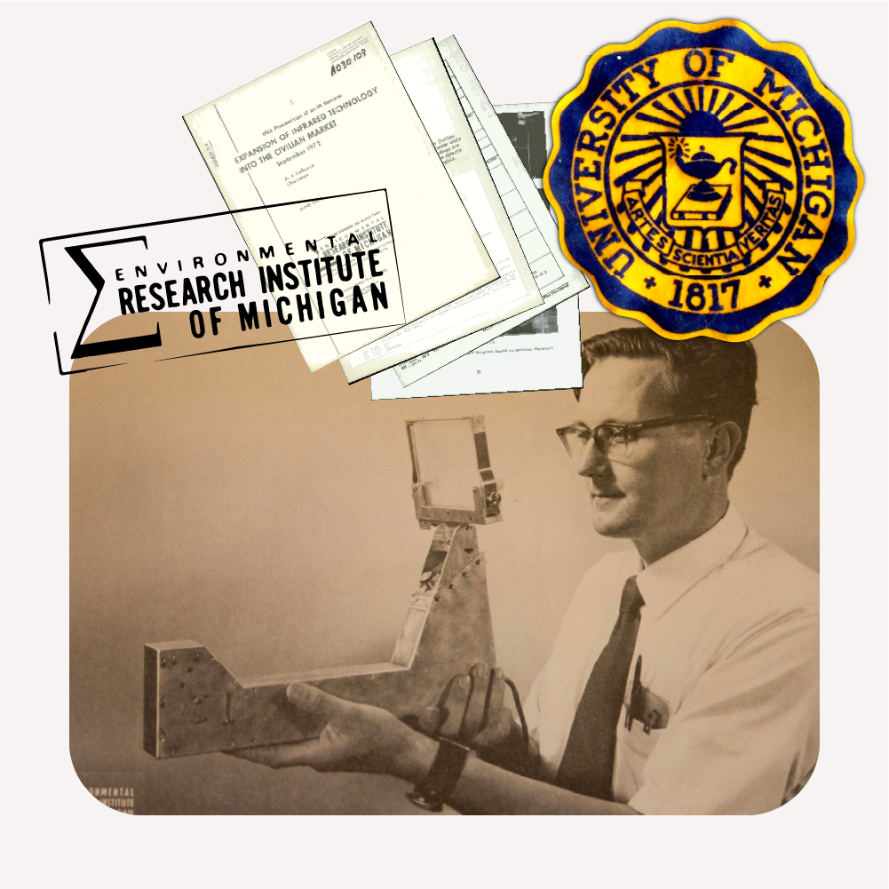 Man EOTECH old HWS, documents, and University of Michigan logos.