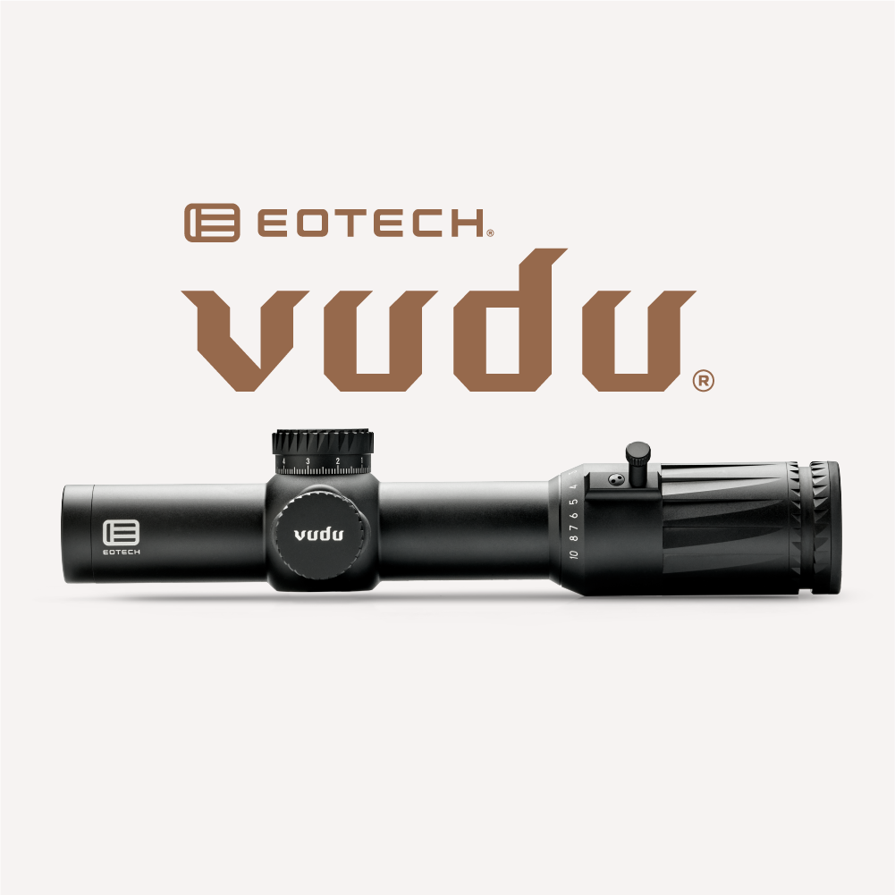 EOTECH Vudu rifle scope with white background