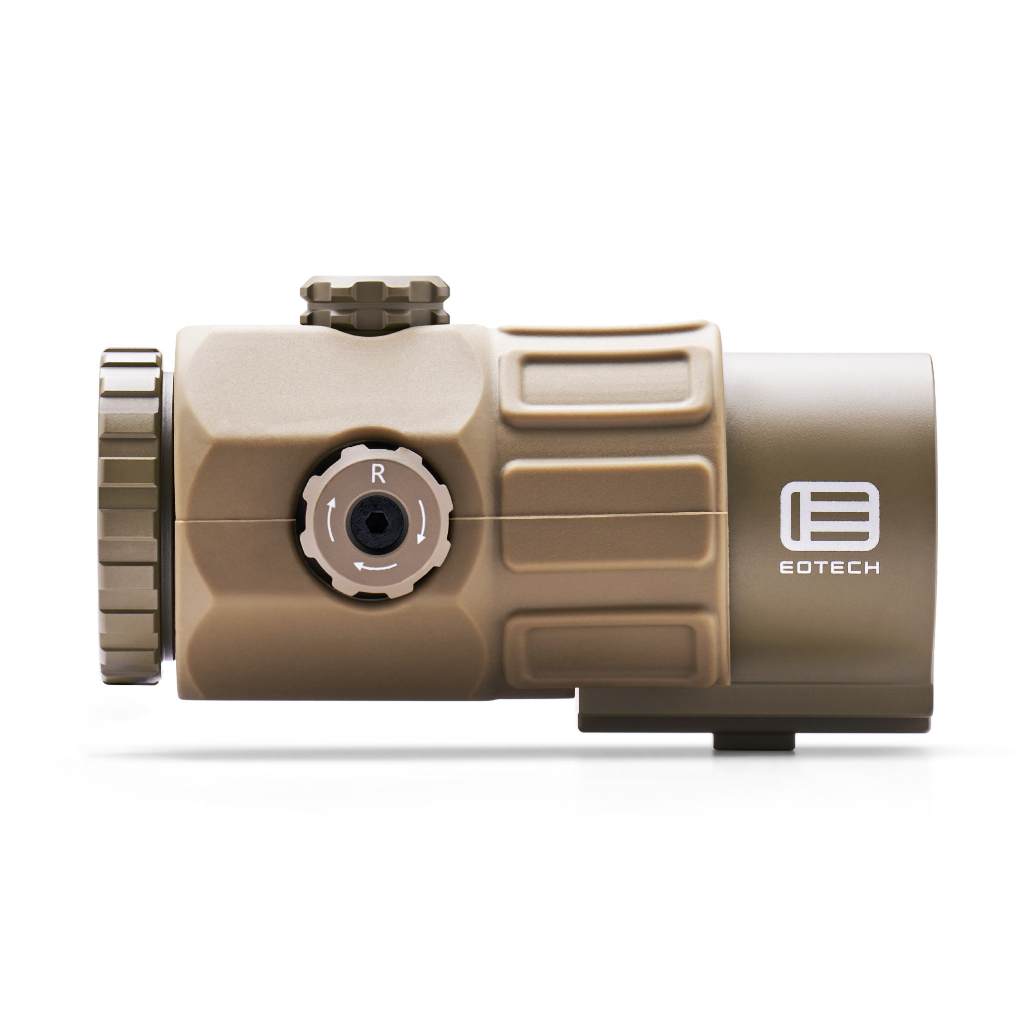 EOTECH G45 magnifier no mount tan on white background