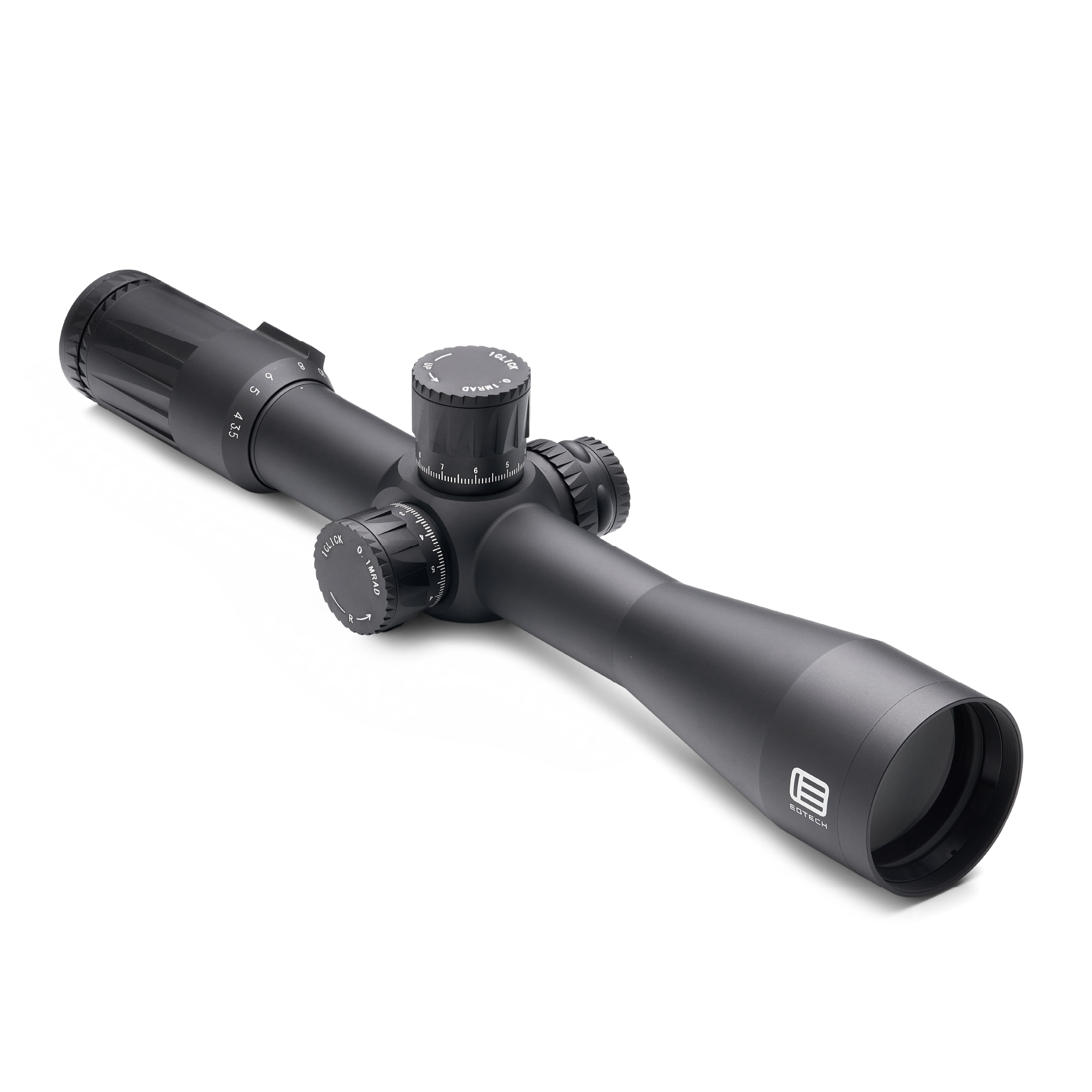 Black EOTECH Vudu rifle scope on a white background
