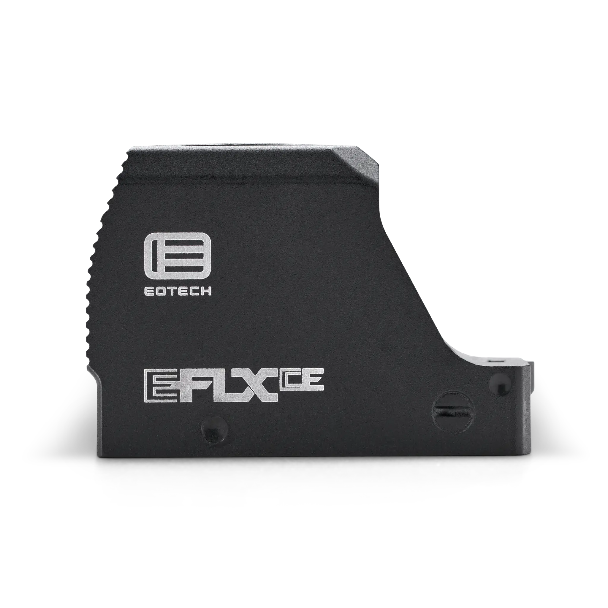 The left side of a black EFLX CE