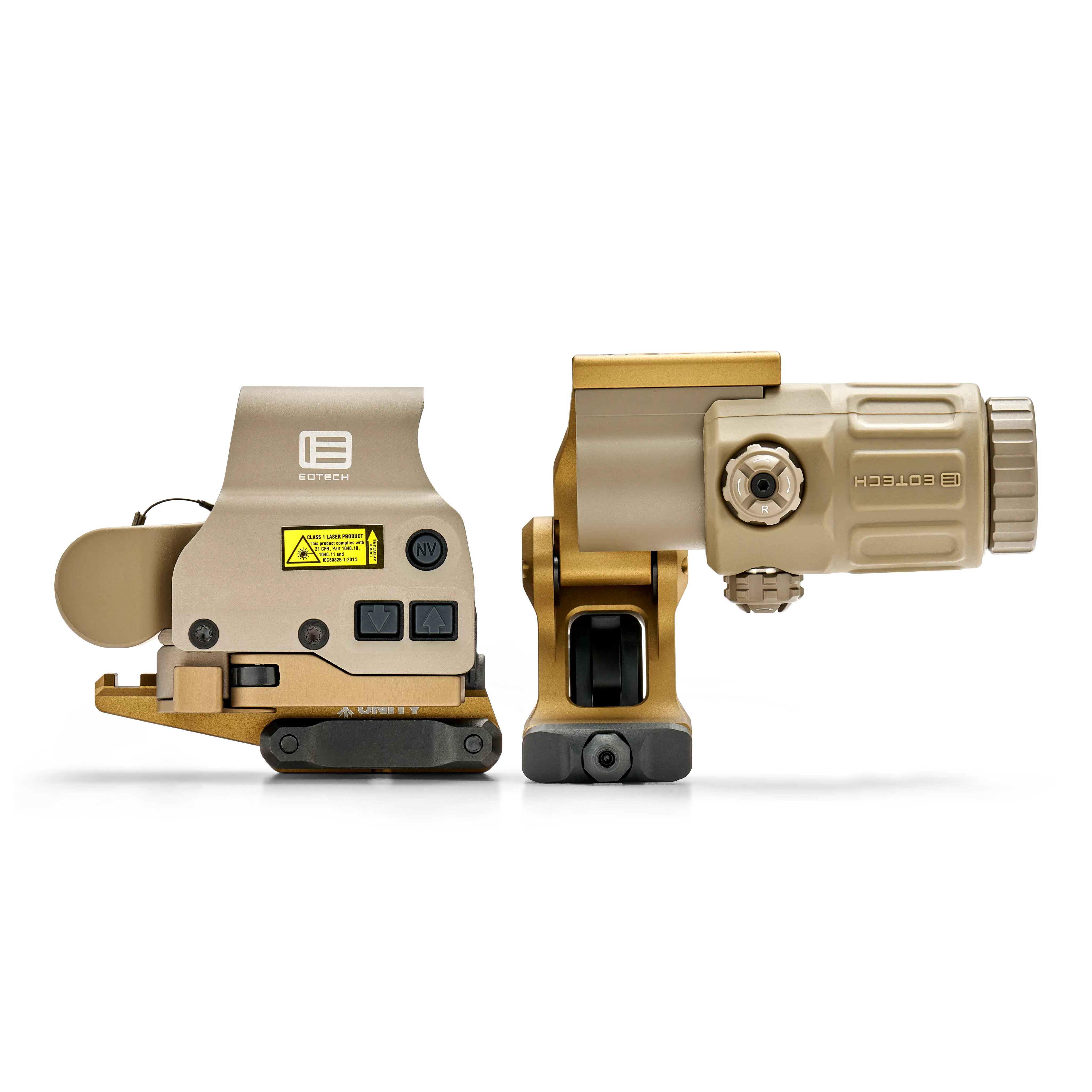 EOTECH HHS Unity Tan left sided angle with magnifier up