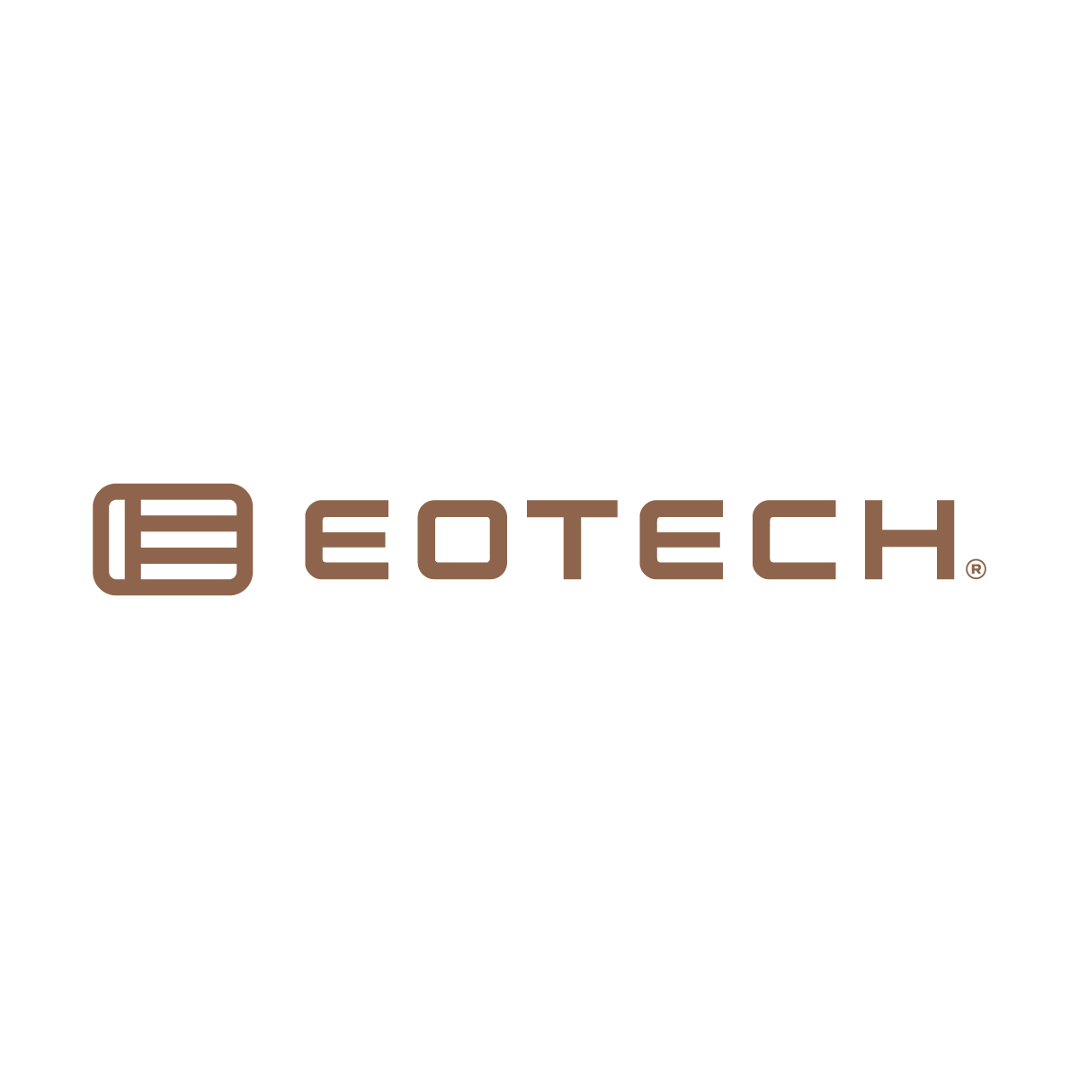 Eotech logo in copper on a white background