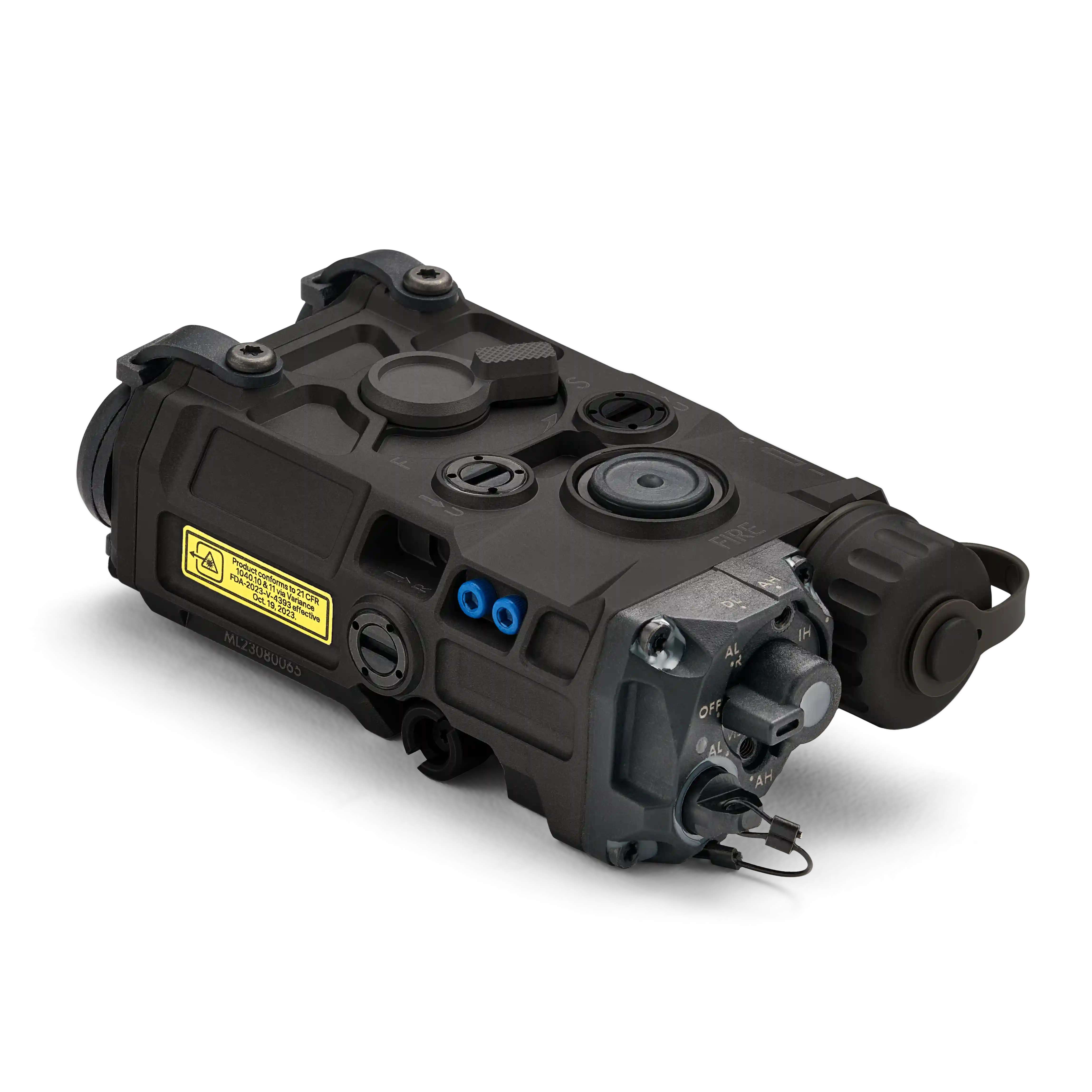 Black EOTECH OGL On Gun Laser on white background.