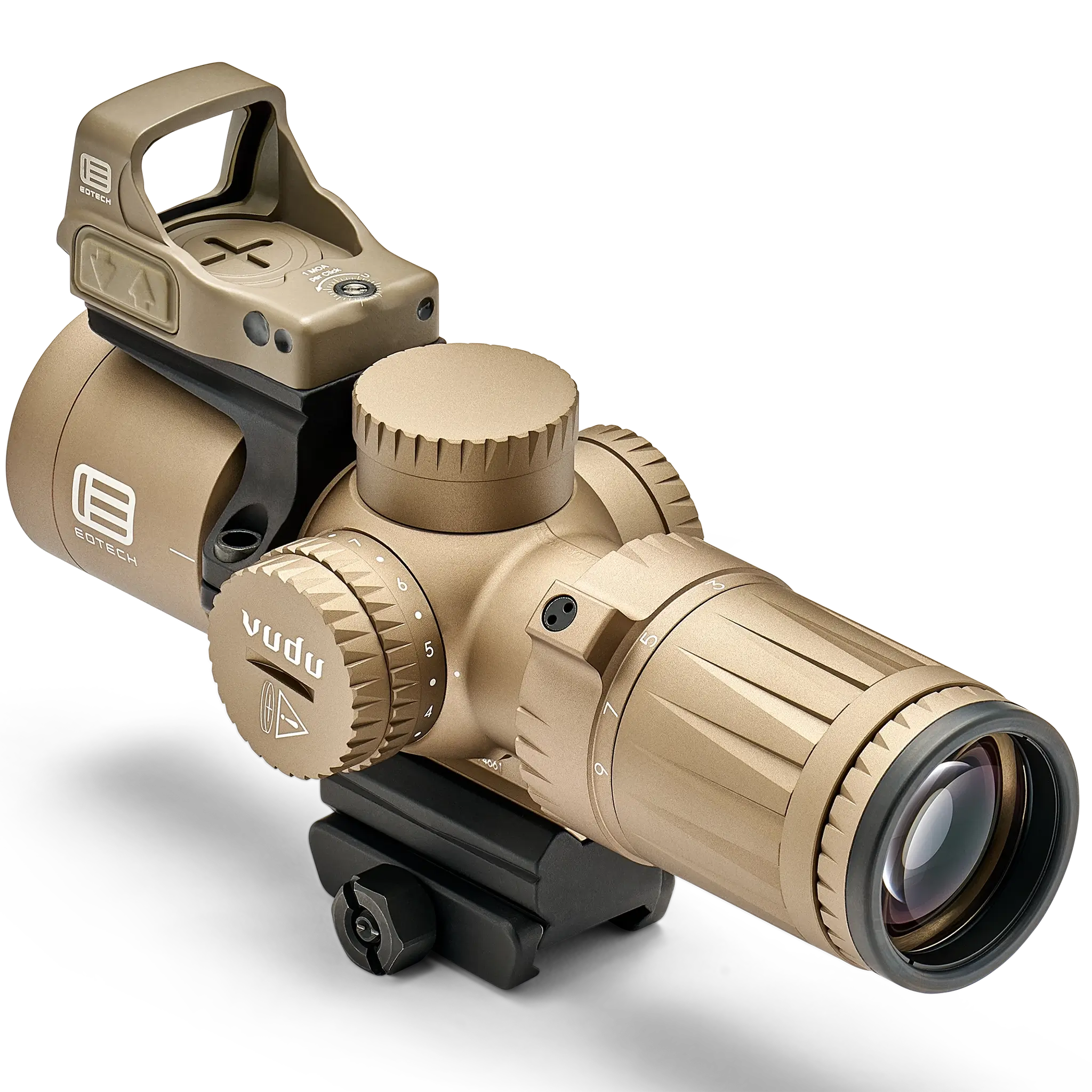 EOTECH Vudu® Tan 3-9x32 SFP with EFLX Rear Angle Left Side