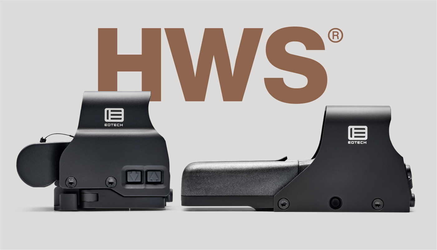 EOTECH EXPS and 512 HWS Optics black on grey background
