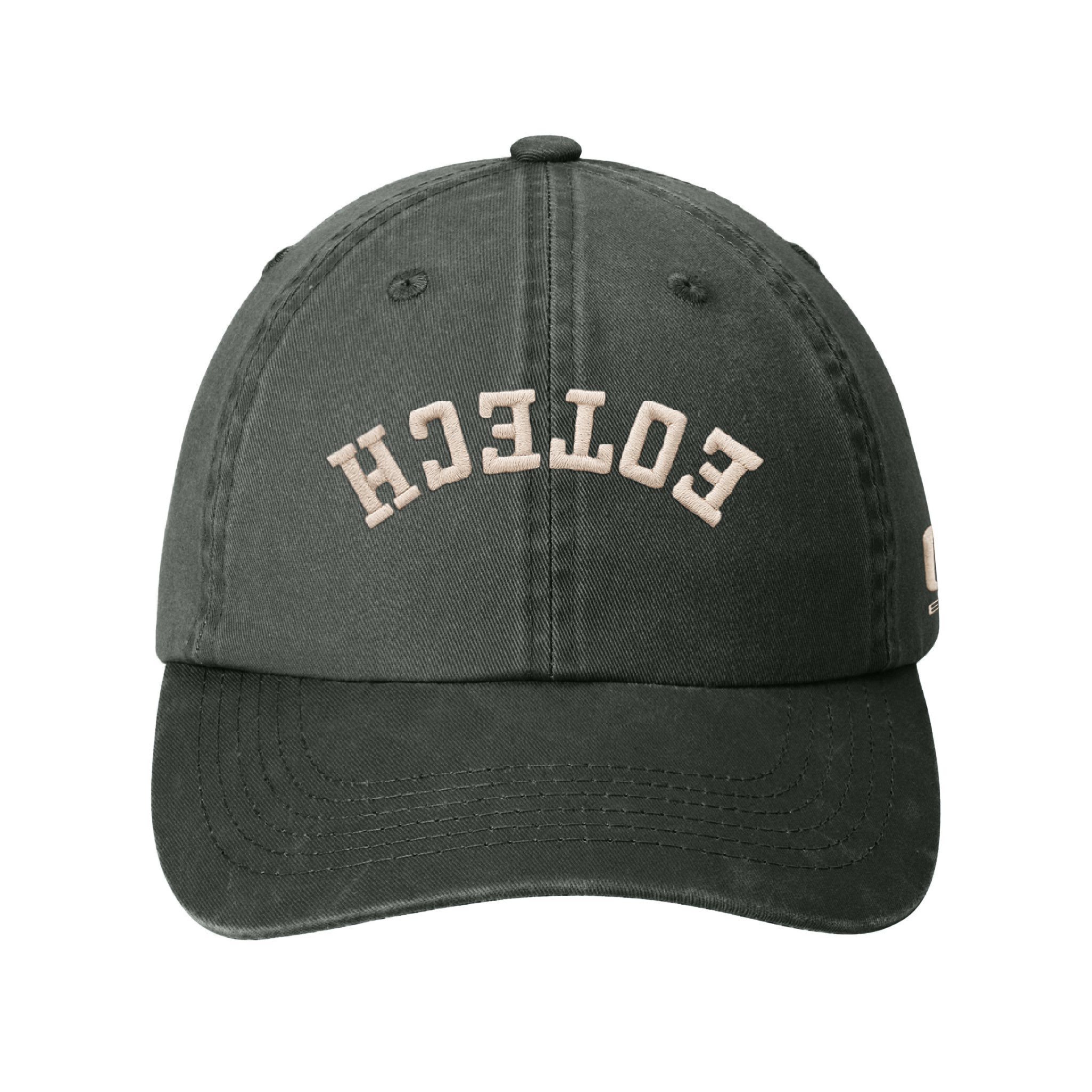 Dark gray cap with 'EOTech' branding on a white background side profile