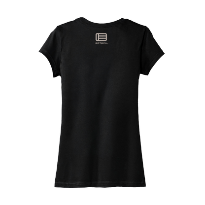 Black t-shirt with Eotech logo on a white background