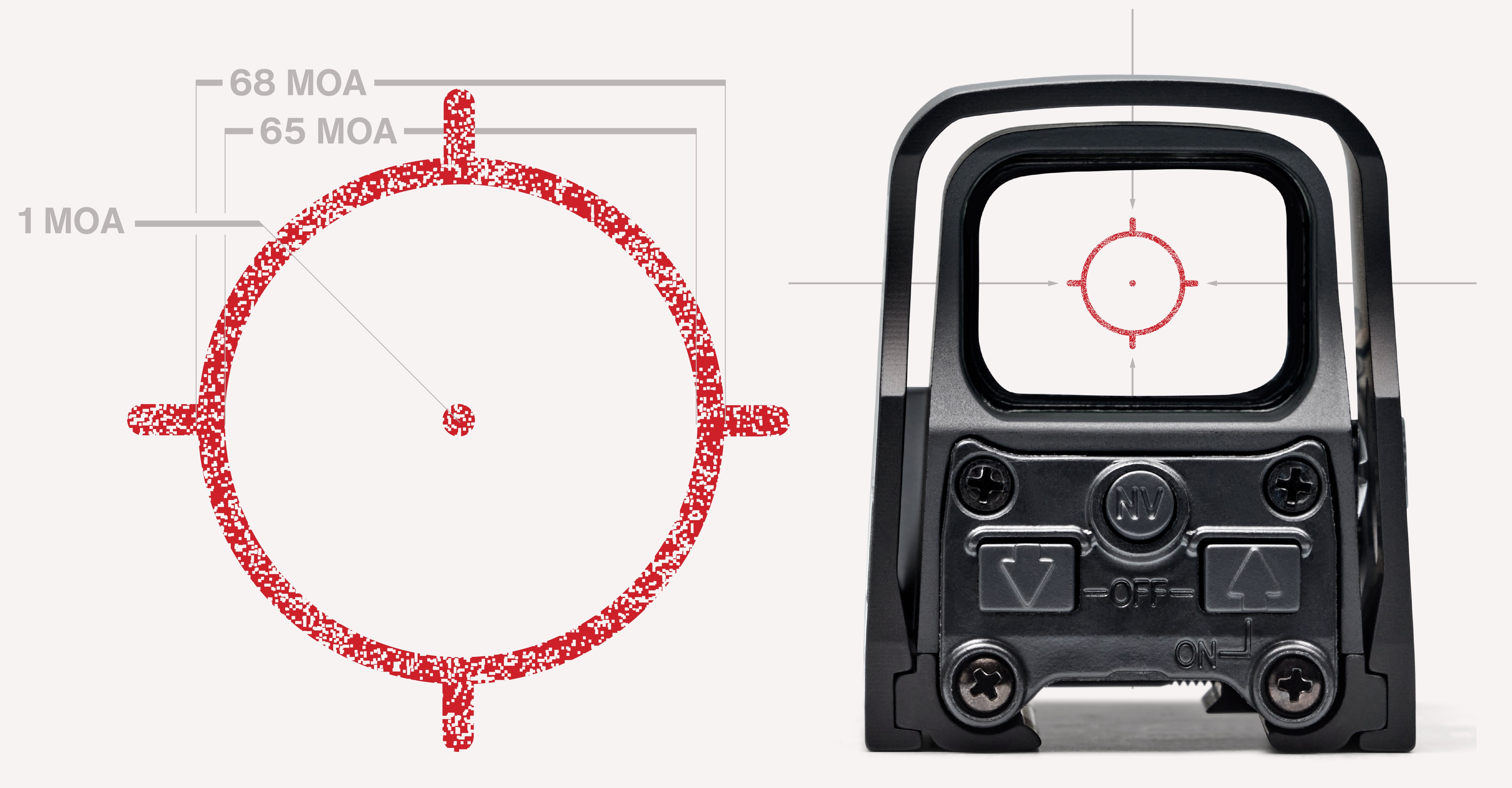EOTECH HWS reticle callouts on white background