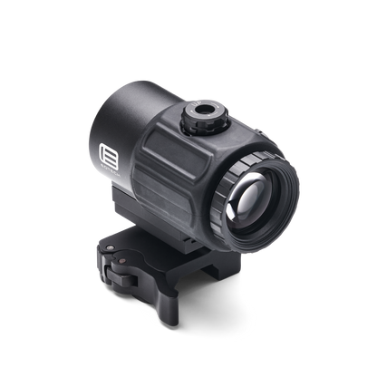 Black EOTECH G43 magnifier on a white background
