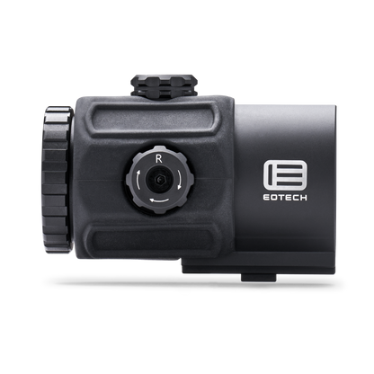 Black EOTECH G43 magnifier with no mount on a white background