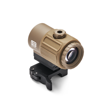 Tan EOTECH G43 magnifier on a white background