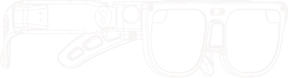 White rectangular frames on a black background