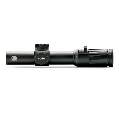 Vudu Black riflescope on a white background