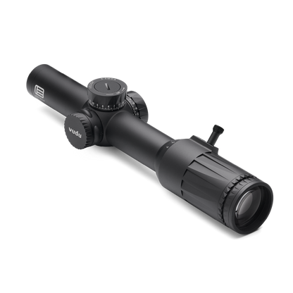 Black EOTECH Vudu rifle scope on a white background