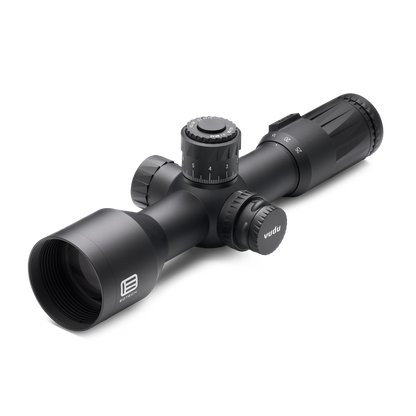 Vudu Black riflescope on a white background