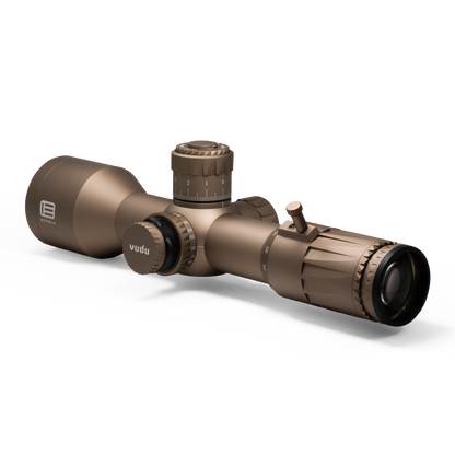 Vudu Tan riflescope on a white background