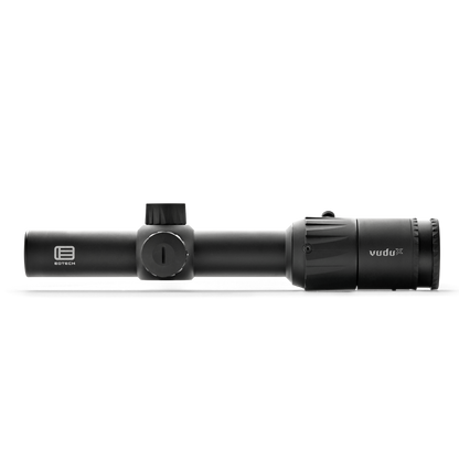 Vudu Black riflescope on a white background