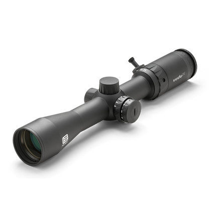 Vudu Black riflescope on a white background