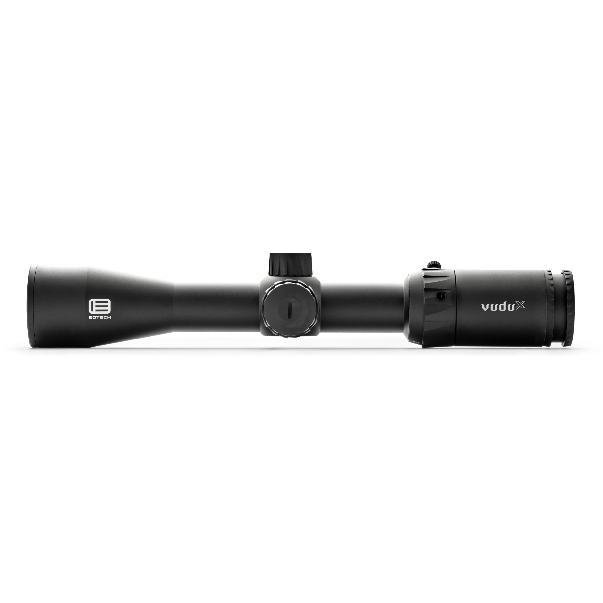 Vudu Black riflescope on a white background