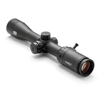 Vudu Black riflescope on a white background