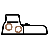 Outline icon of a 5-series HWS Optic