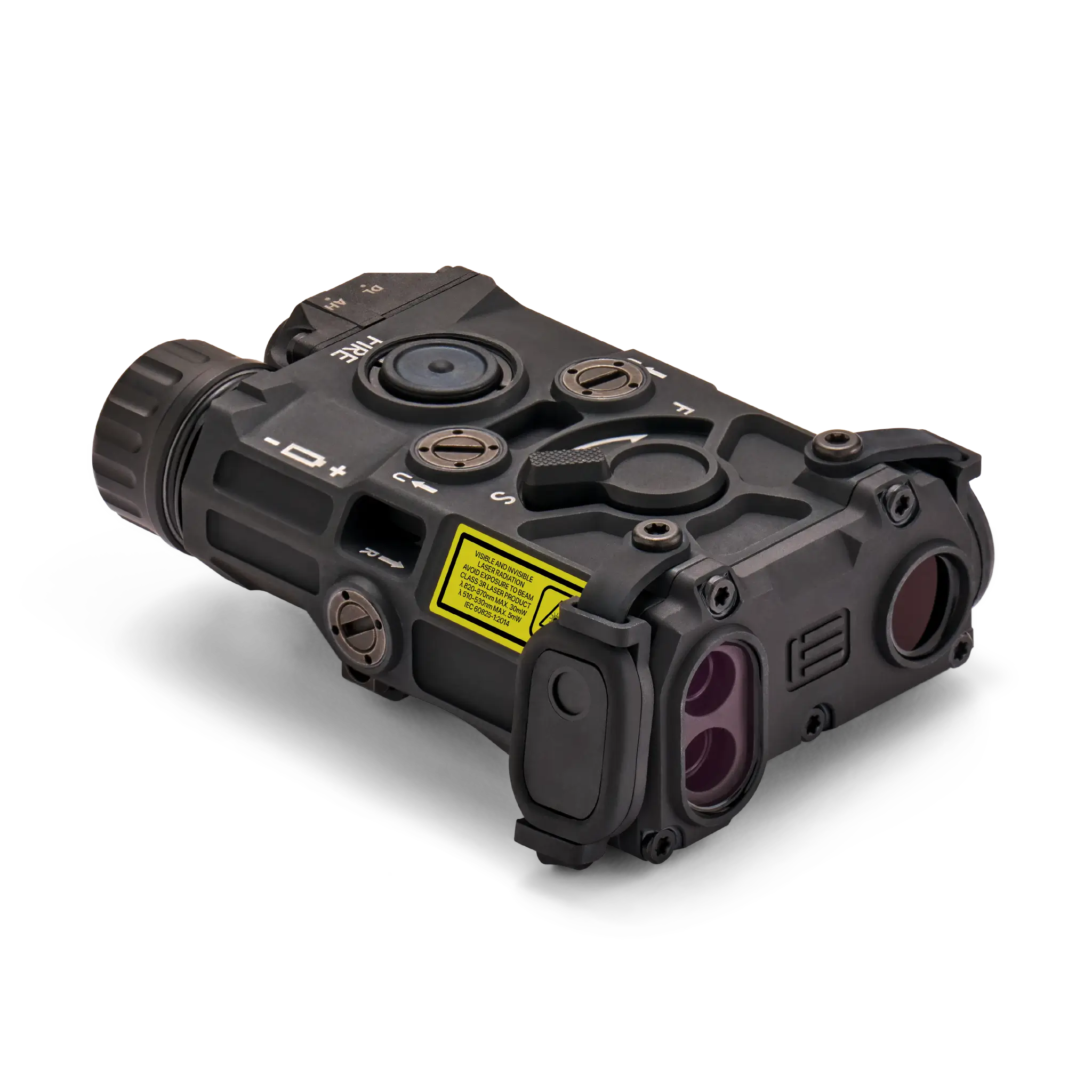 EOTECH OGL C in black, right front angle with caps off