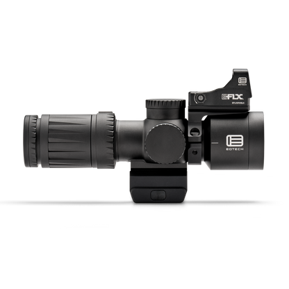 Vudu 4-12 riflescope with EOTECH logo on a white background right side with EFLX