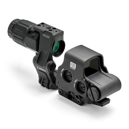 EOTECH HHS Unity Black Front Right angle Magnifier up