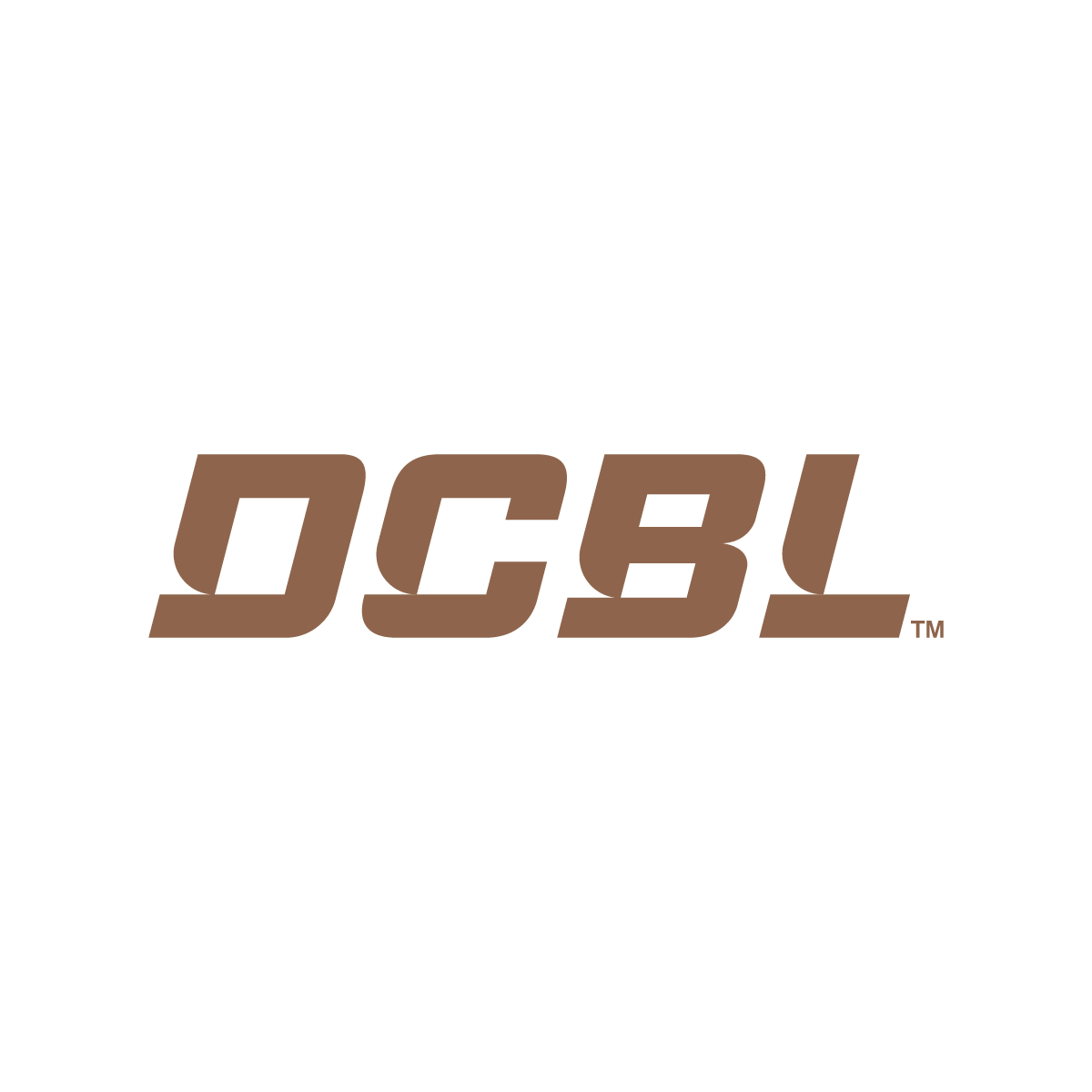 DCBL logo in copper  on a white background