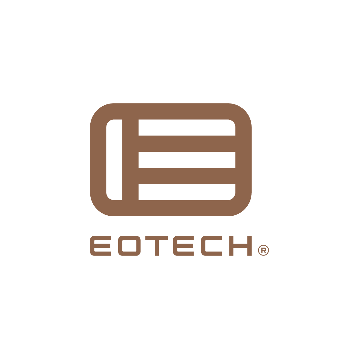 Eotech logo in Copper on a white background