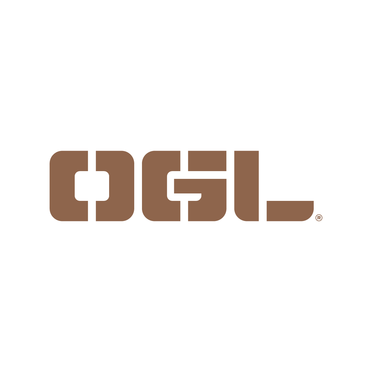 OGL logo in Copper on a white background