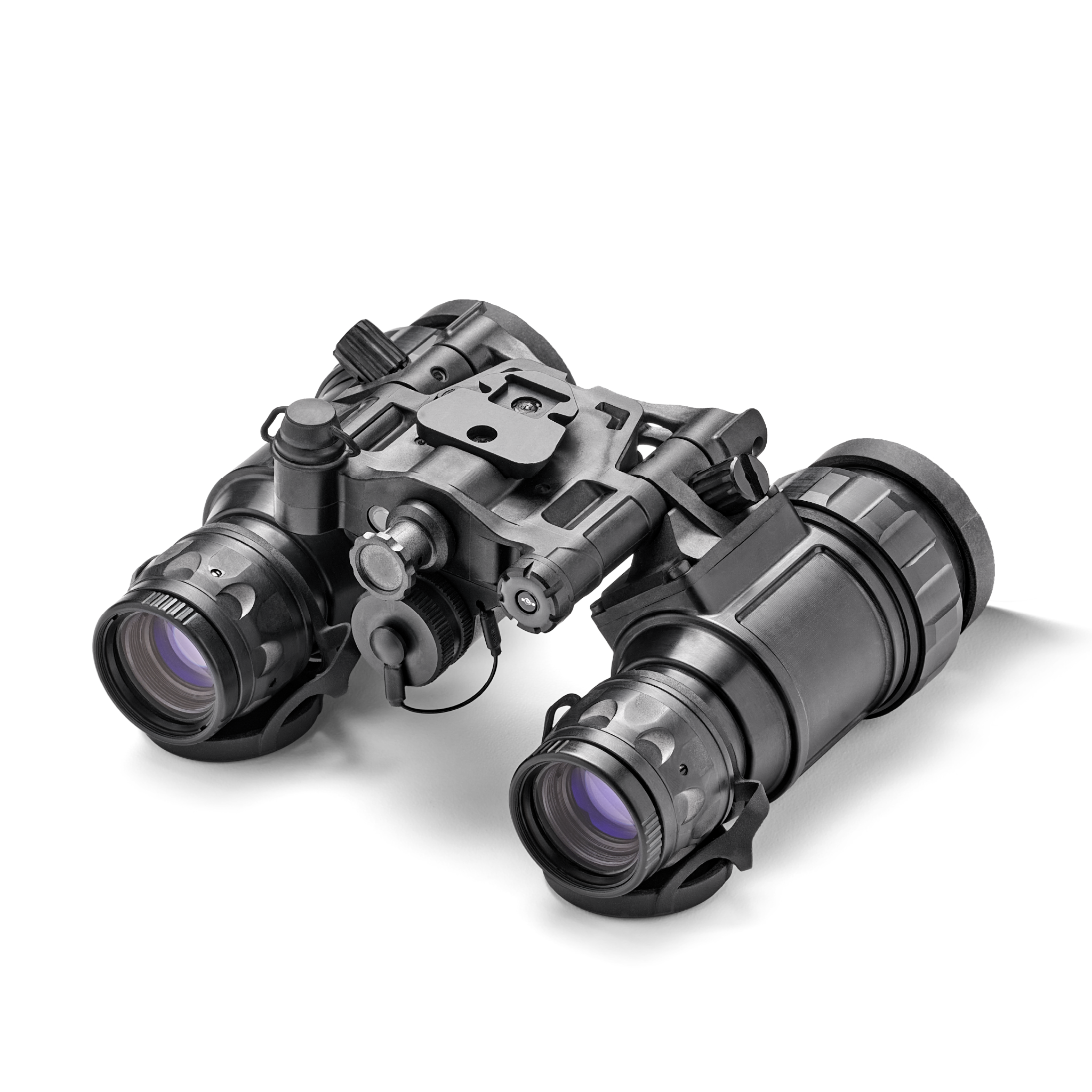 Pair of EOTECH night vision binoculars on a white background