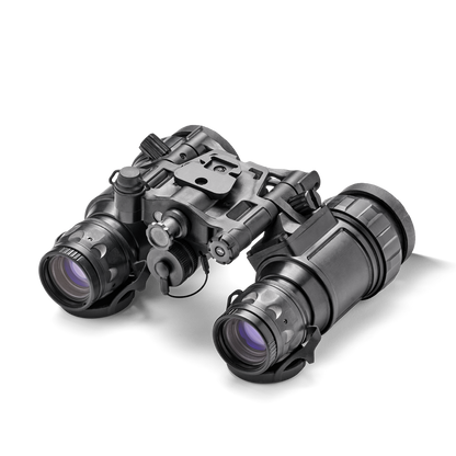 Pair of EOTECH night vision binoculars on a white background
