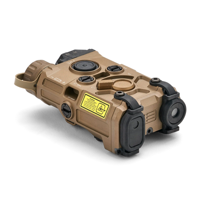 Tan EOTECH OGL On Gun Laser on white background.