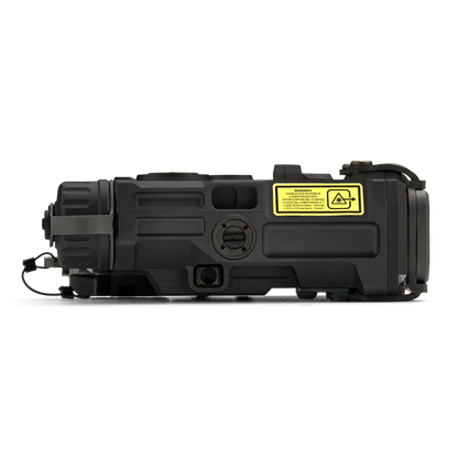 Black EOTECH OGL On Gun Laser side view on white background.