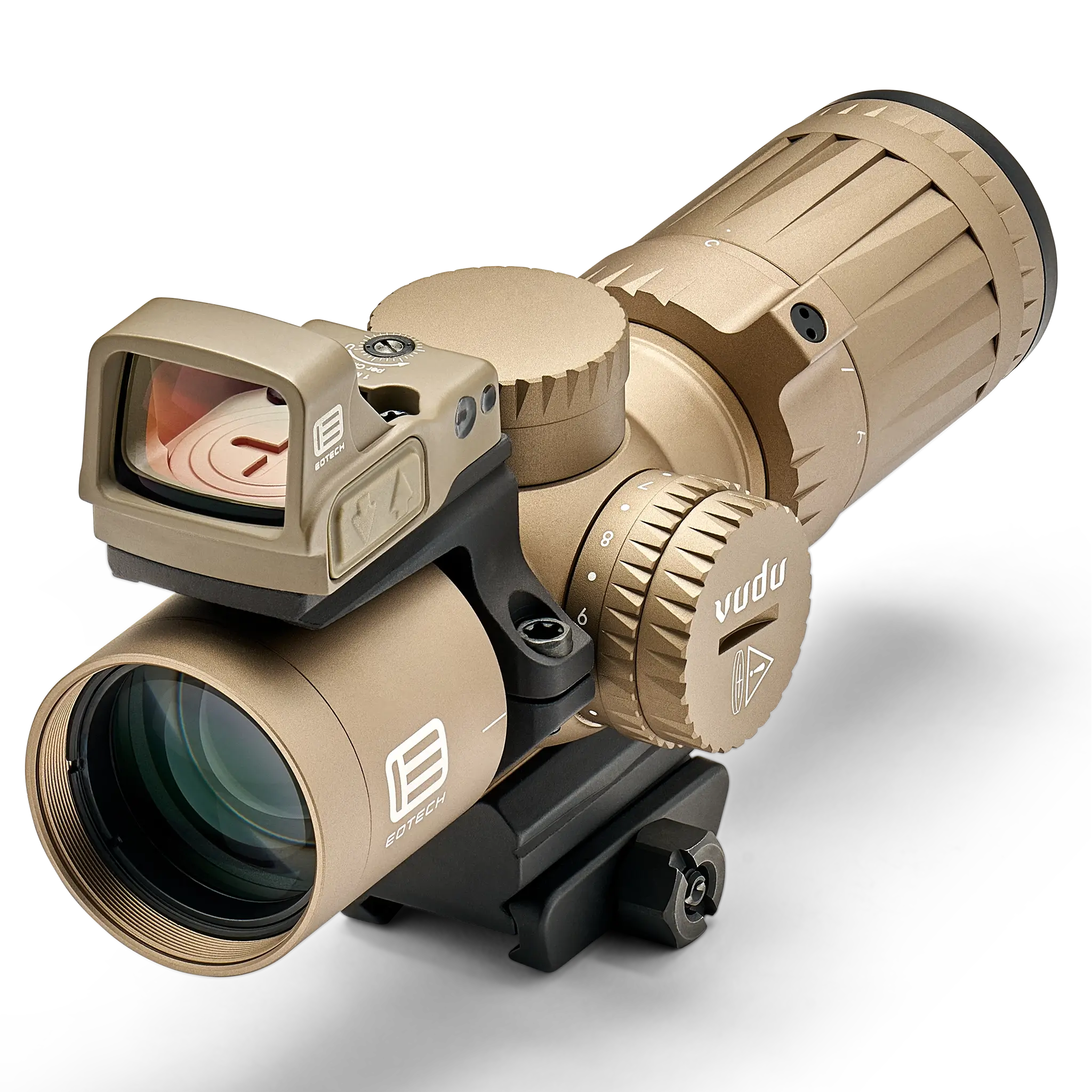 EOTECH Vudu® Tan 3-9x32 SFP with EFLX Front Angle Left Side