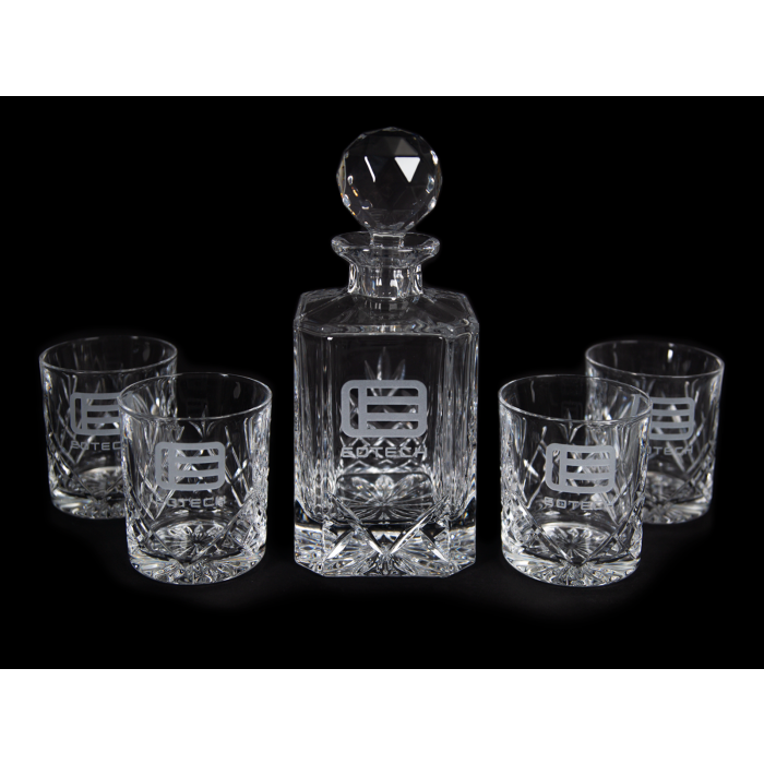 EOTECH Etched Glass Decanter Set