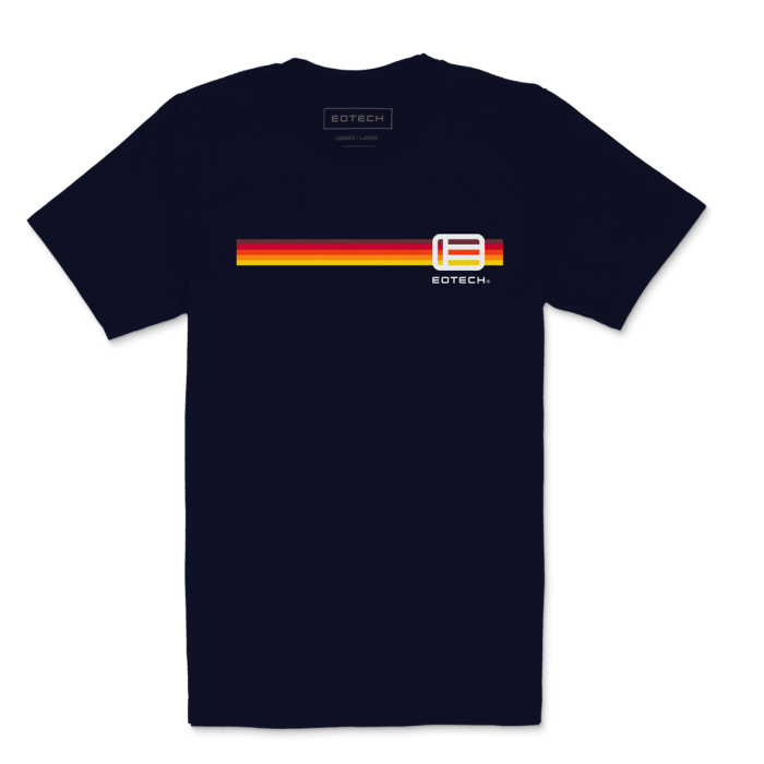 EOTECH Retro Yellow Red Stripes T-Shirt