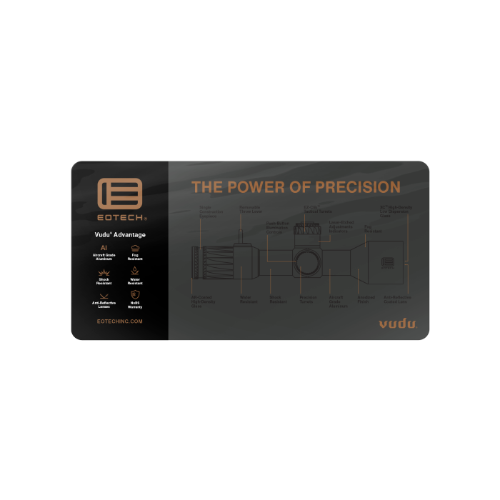 Vudu Transparent Counter Mat - 11.5" x 17.5" Authorized Dealer Resources product image